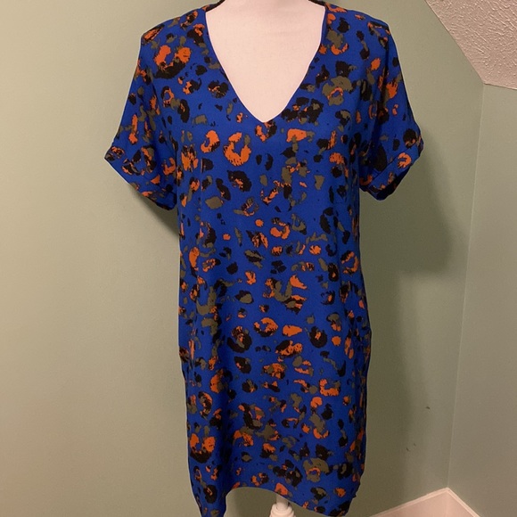 NWT Evereve Peyton Jensen Bri Leopard Shift Dress - Picture 4 of 11